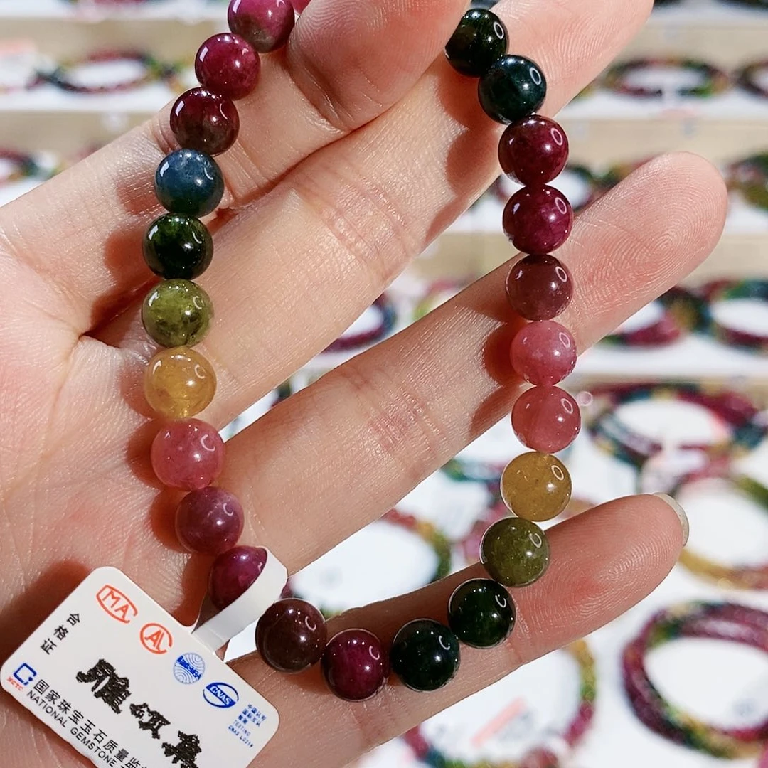 碧玺手链未镶嵌G2411素圈多样性发1