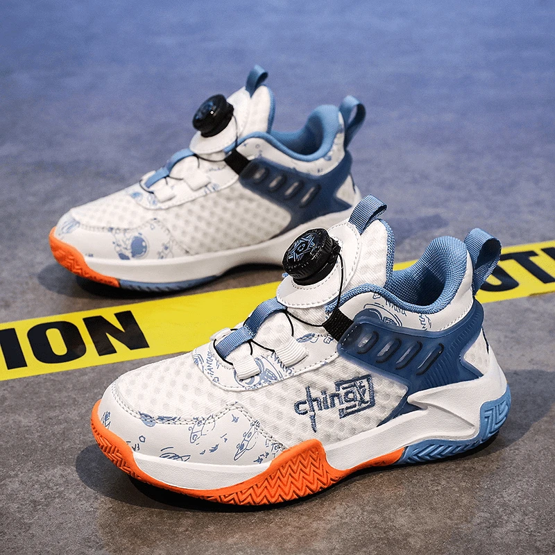 ABC儿童科比篮球鞋2024秋款男童网面运动鞋中大童跑步鞋透气球鞋