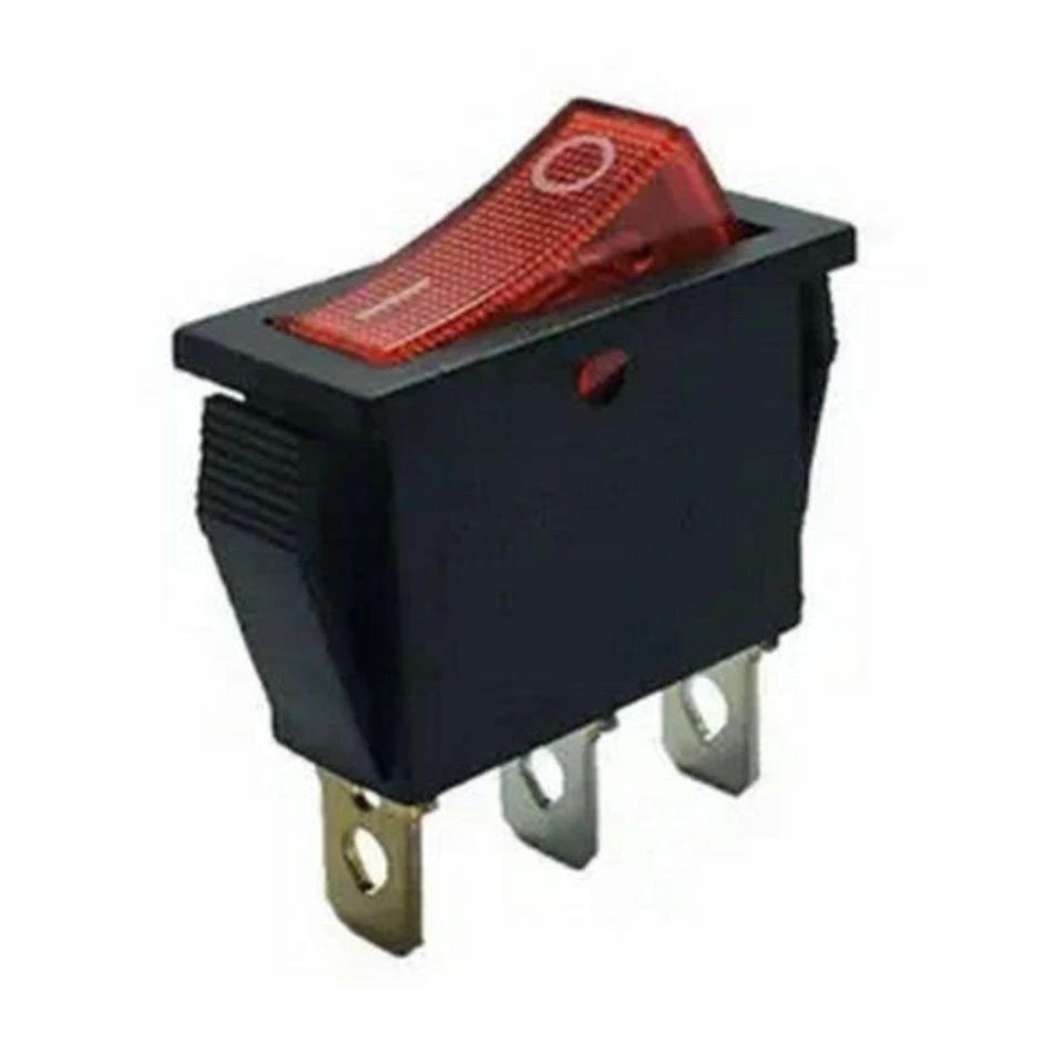 佰宥 开关带灯按钮船型开关配件电热锅通用型加厚组合套装