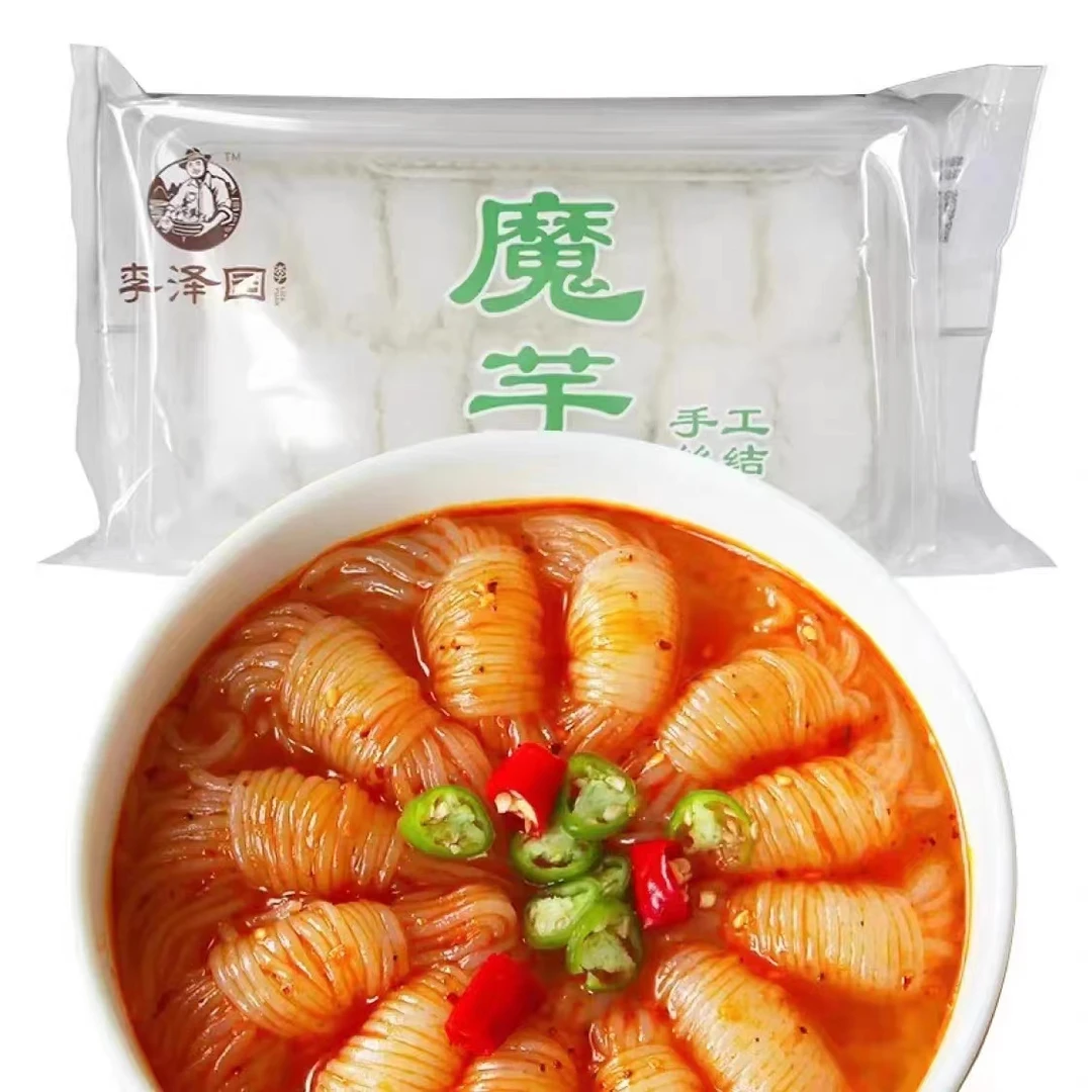 竹溪特产李泽园手工魔芋丝结秋冬季火锅食材粉丝