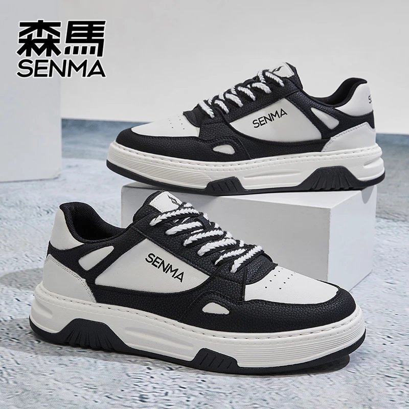 SENMA/森马男鞋板鞋新款2024春夏季潮流时尚百搭休闲透气休闲鞋潮