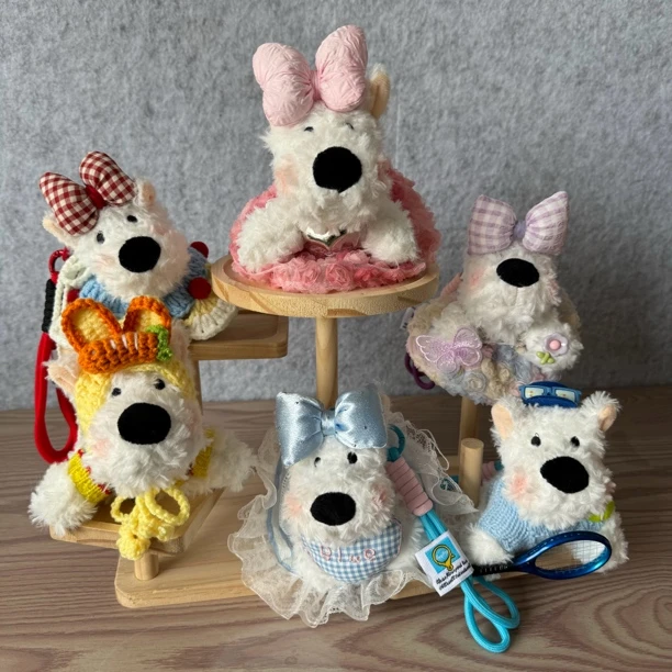 DIY创意毛绒公仔情侣闺蜜礼物挂件