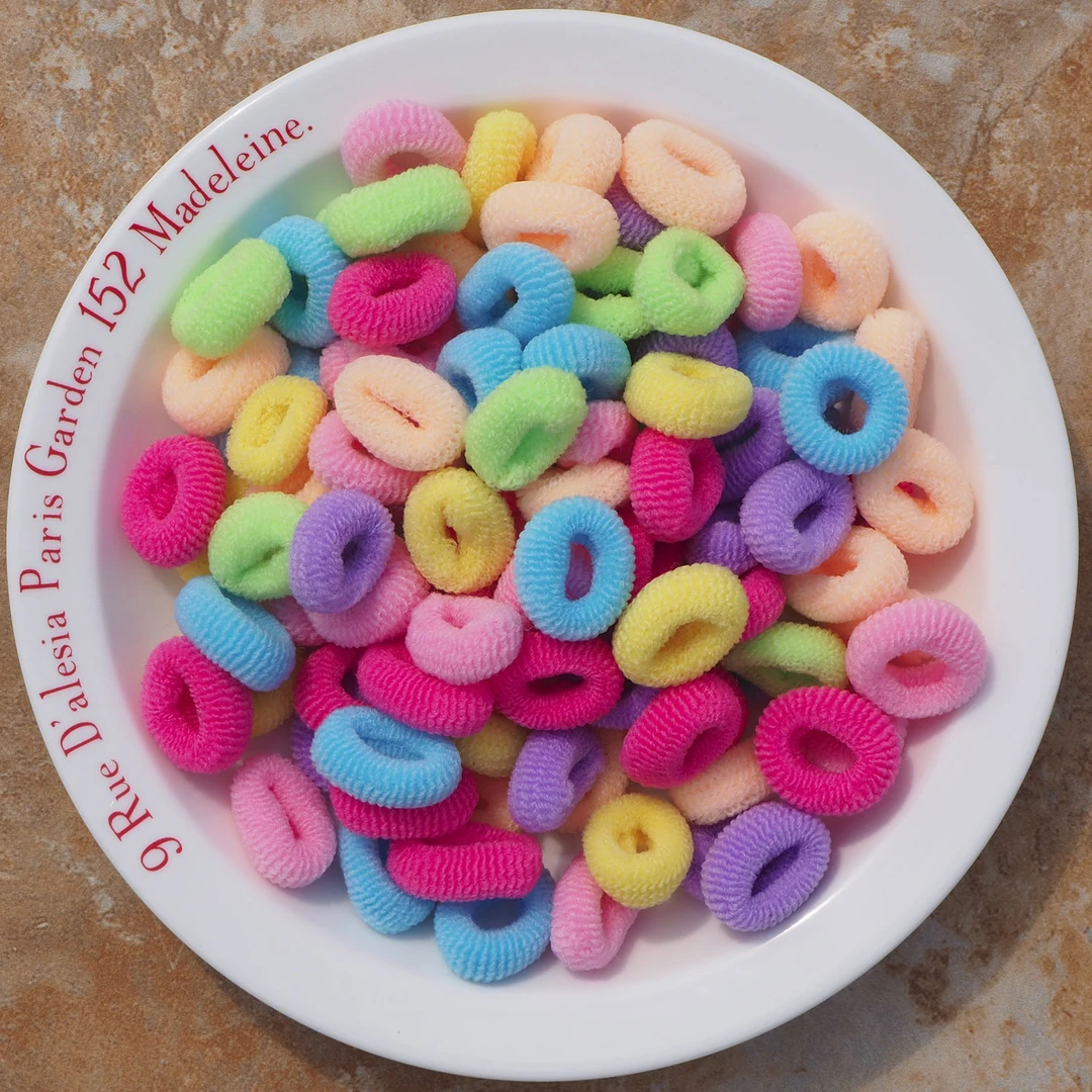 儿童皮筋头绳发圈发饰新款糖果色毛巾圈小女孩扎辫子公主风高弹力