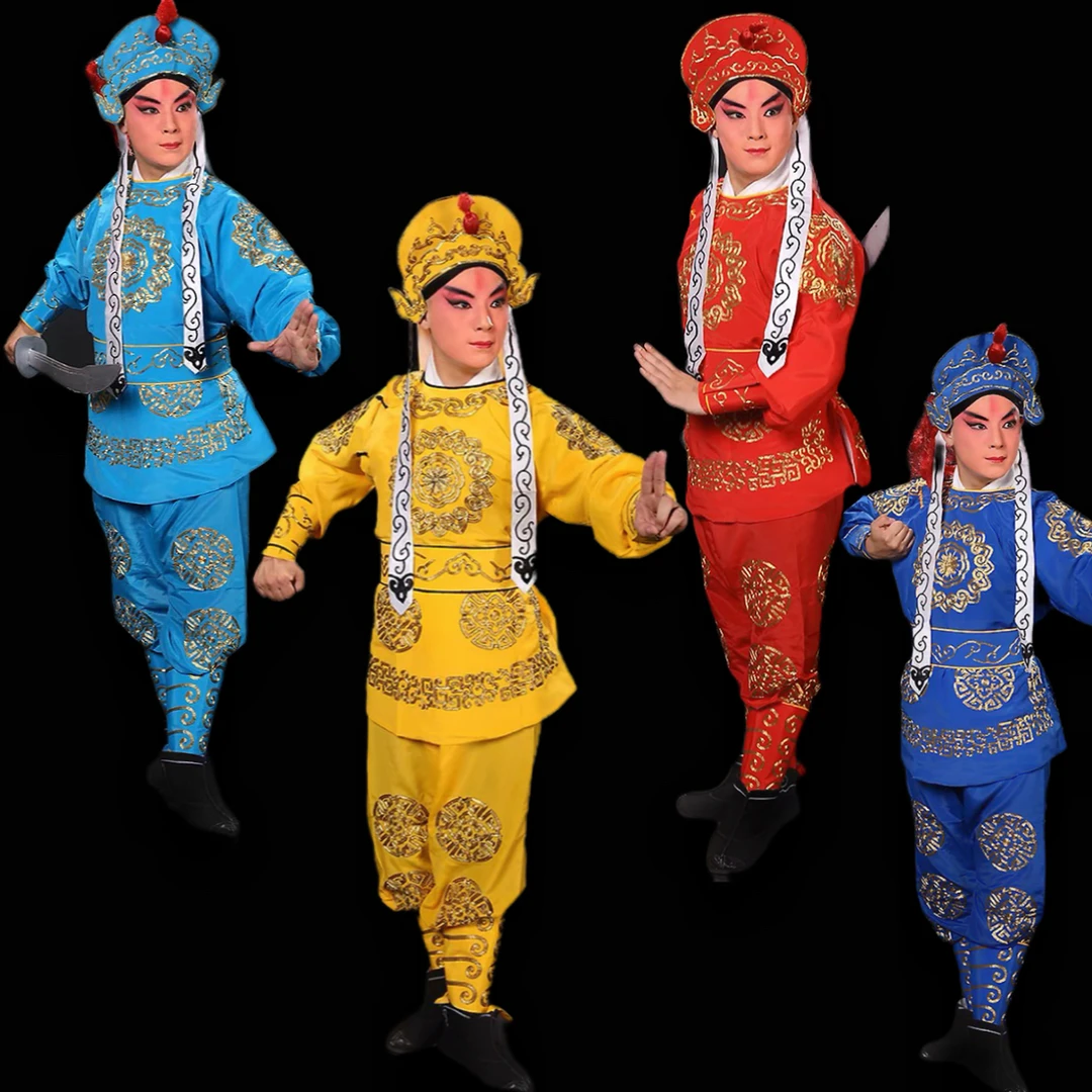 京剧戏剧戏曲武生龙套兵衣武将兵服古装戏服装演出小兵 男兵衣