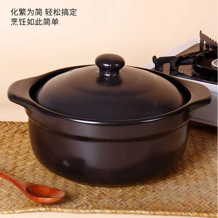 商用砂锅米线麻辣烫明火土豆粉鸡公煲炖锅陶瓷干烧煲耐高温火锅煲