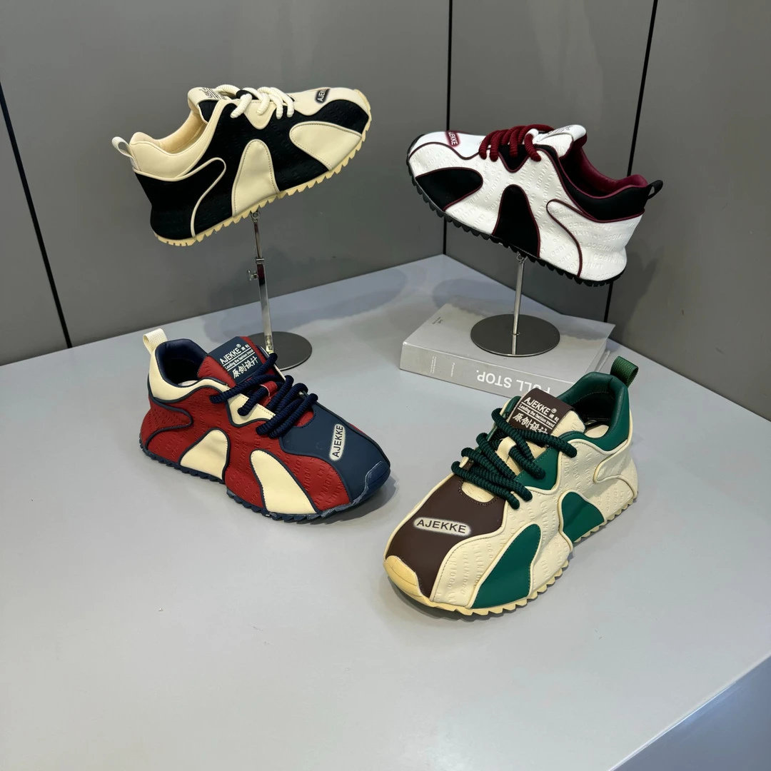 男士运动早秋新款2024舒适软底百搭休闲潮流潮鞋（皮鞋尺码）