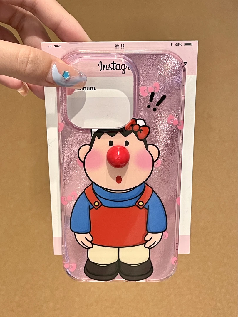 适用iphone15promax可爱14pro卡通13pro立体12ins风动漫手机壳