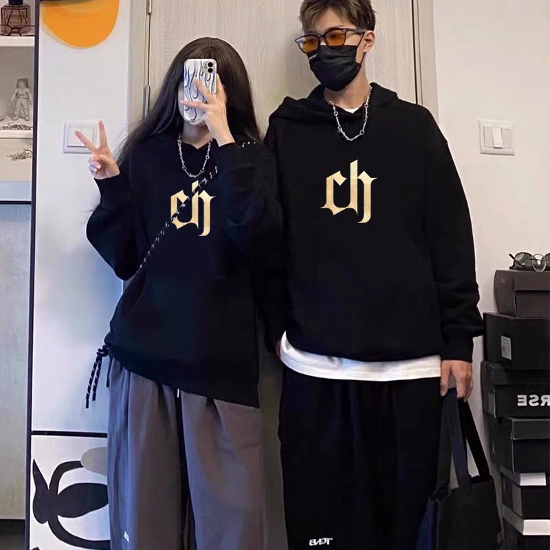【琨儿专属 】连帽超柔复合宝宝绒连帽卫衣男女情侣时尚百搭-ch