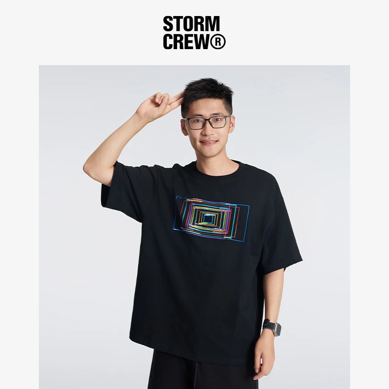 影视飓风T恤STORMCREW24夏传感器短袖休闲纯棉宽松上衣男女情侣