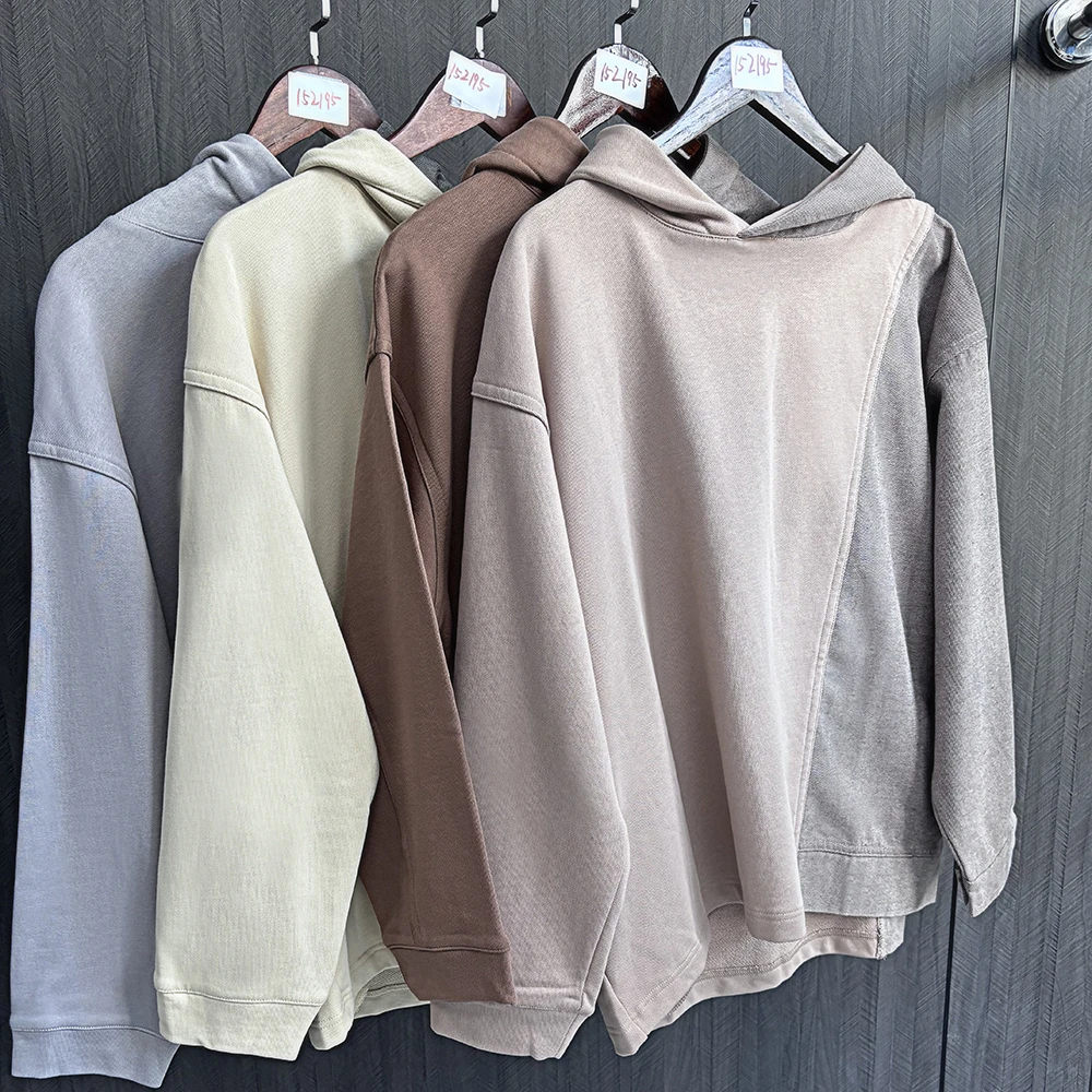 青岛竹家连锁高端面料水洗工艺舒适女士连帽卫衣152195