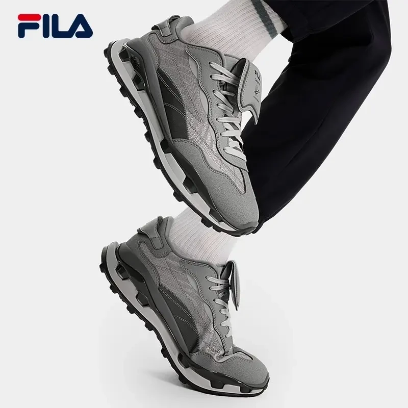 Fila/斐乐春季新款情侣鞋【KM叠叠鞋2】时尚运动老爹鞋F12M443115F