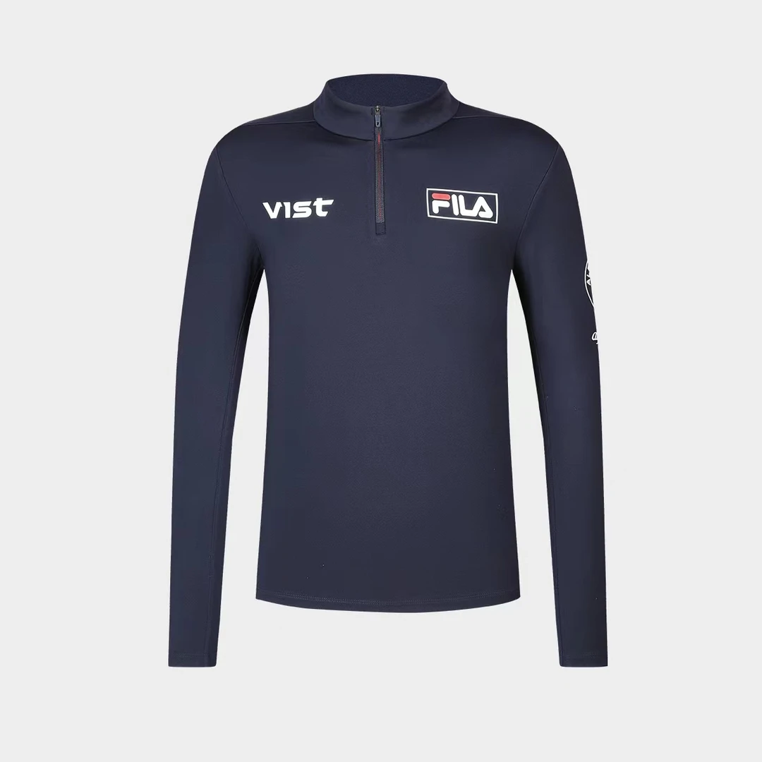FILA/斐乐【五方联名】男士专业滑雪针织套头衫加绒长袖A11M346201F