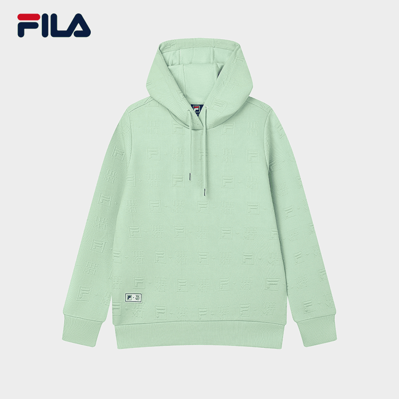Fila/斐乐女装【莫奈联名款】百搭微弹耐磨连帽卫衣F11W348203F