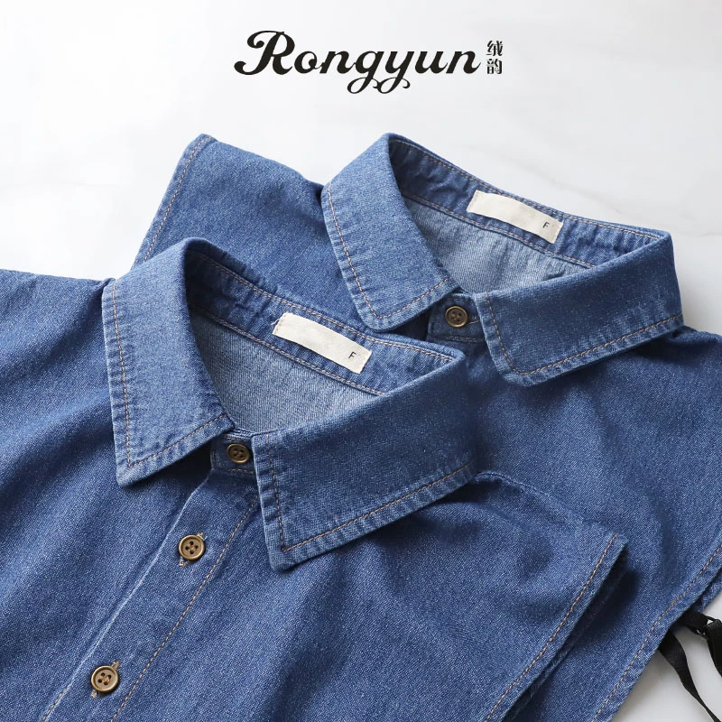 假领子女百搭牛仔流行尖领韩版潮流搭配毛衣衬衫女士潮搭假衣领