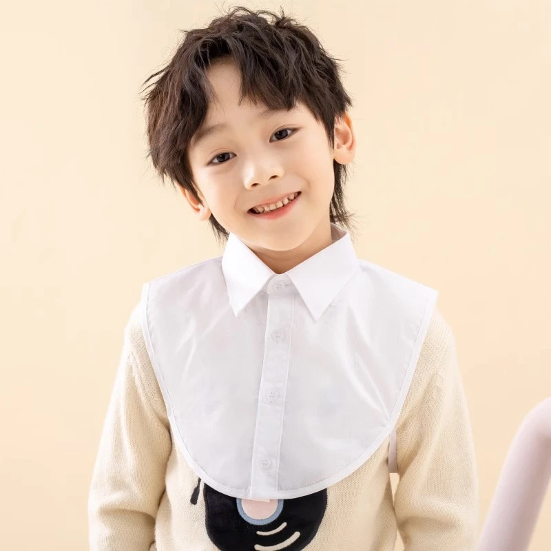 儿童假领子女百搭假领棉秋冬季男童女童小学生假衣领衬衫领学院风