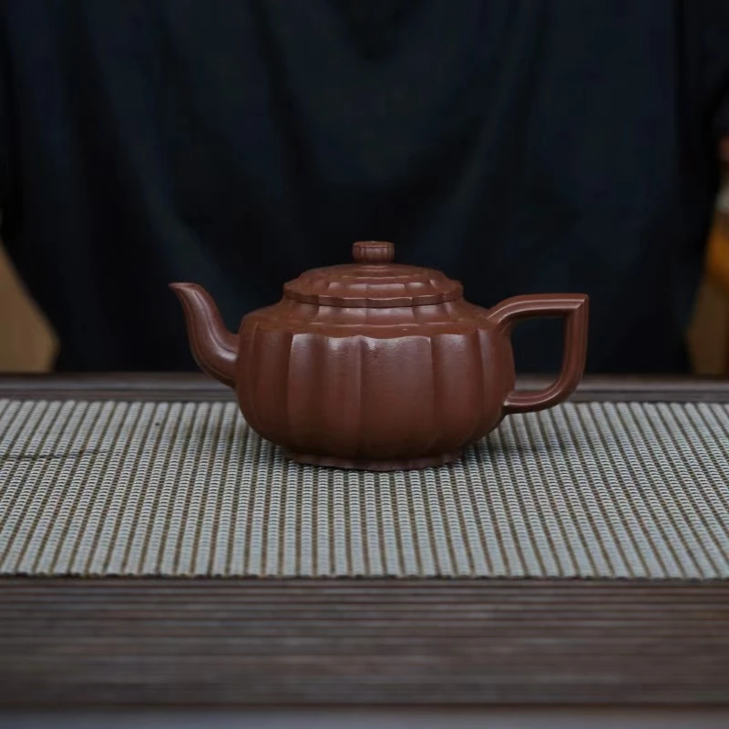 RSG底槽青【筋纹雪华】宜兴黄龙山原矿手工紫砂壶