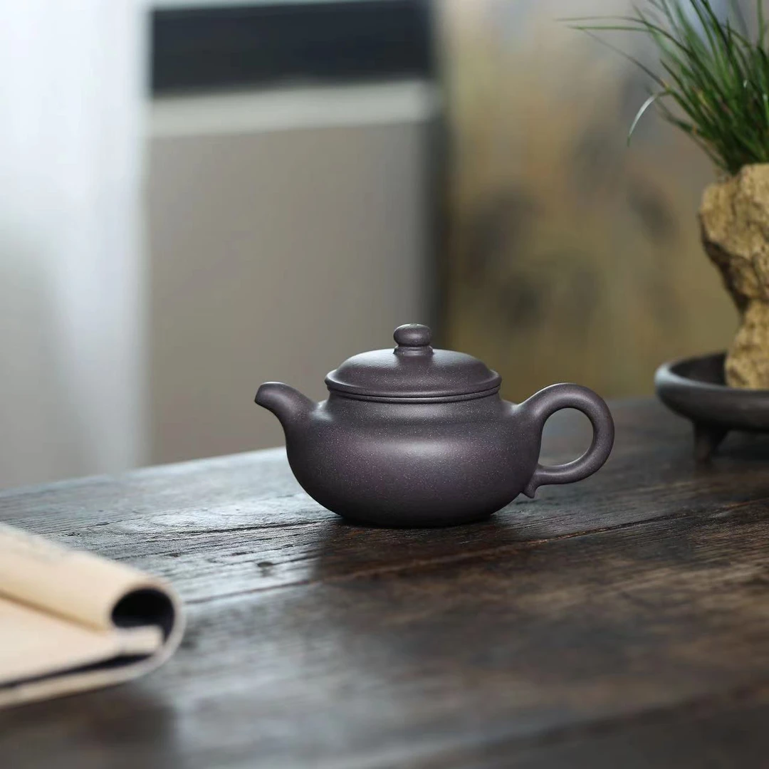 LW天青【仿古200CC】蓝 宜兴黄龙山原矿紫砂手工壶