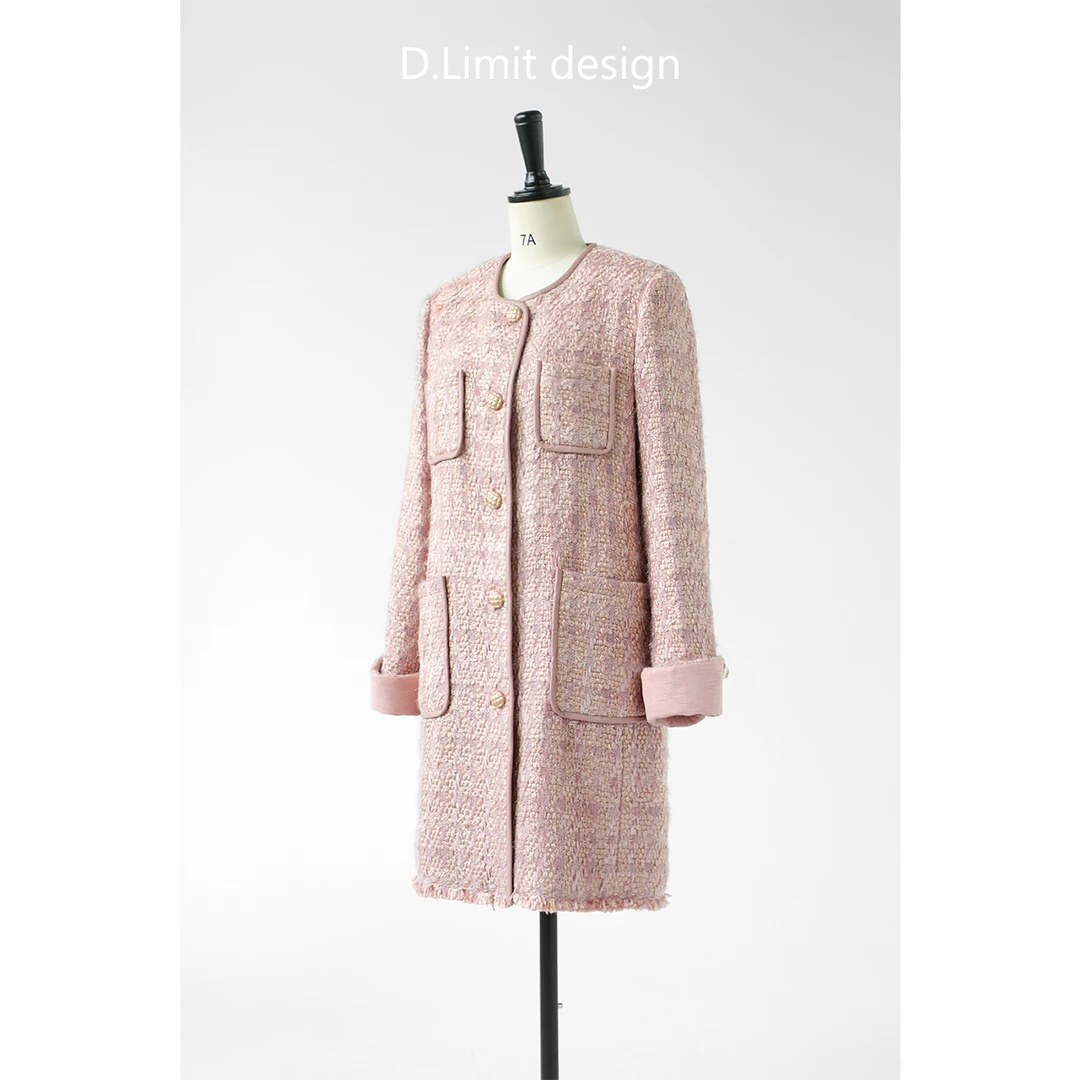 【D.Limit design】温柔复古小香风长款外套（7）