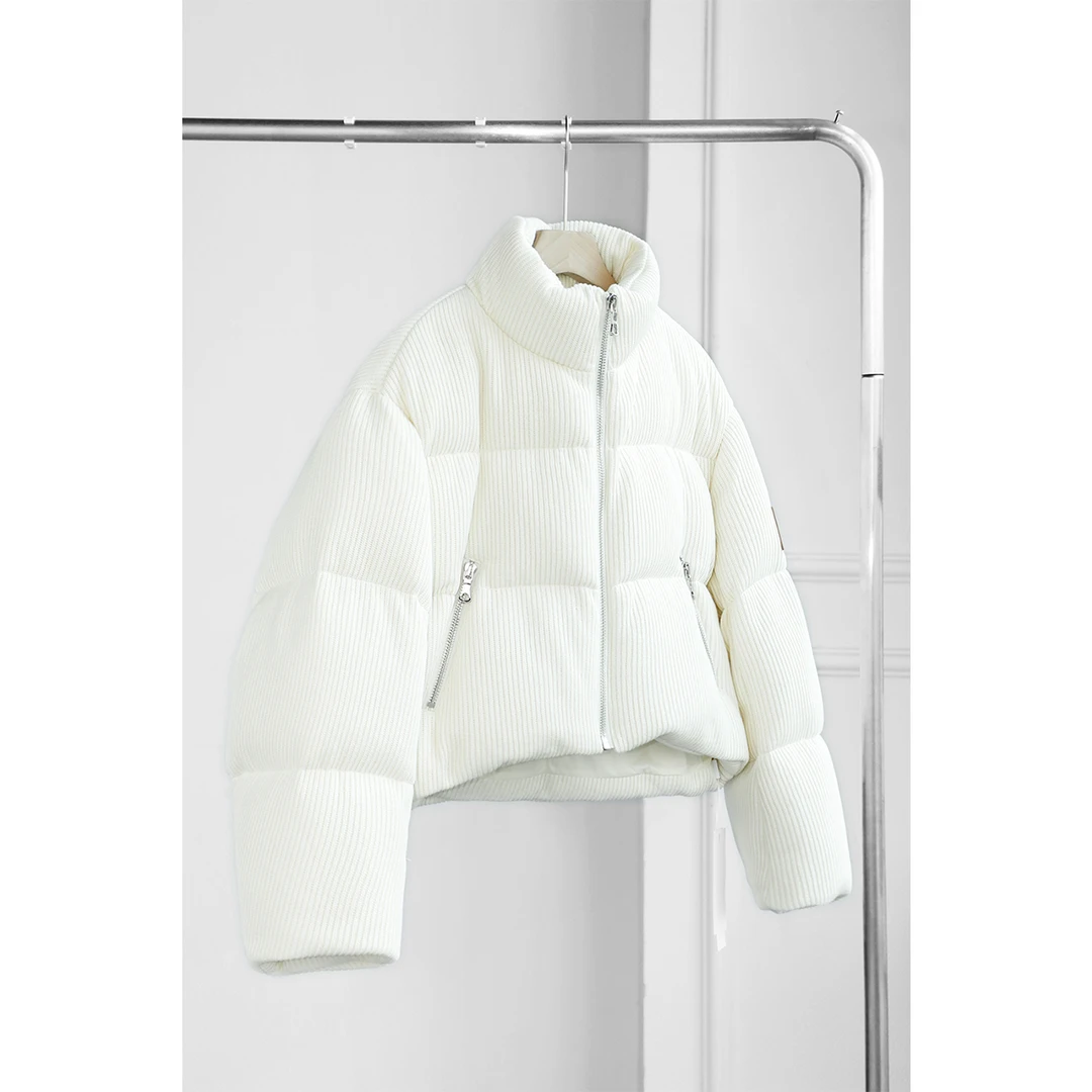 复古宽松立领短款鹅绒服DLLFY860