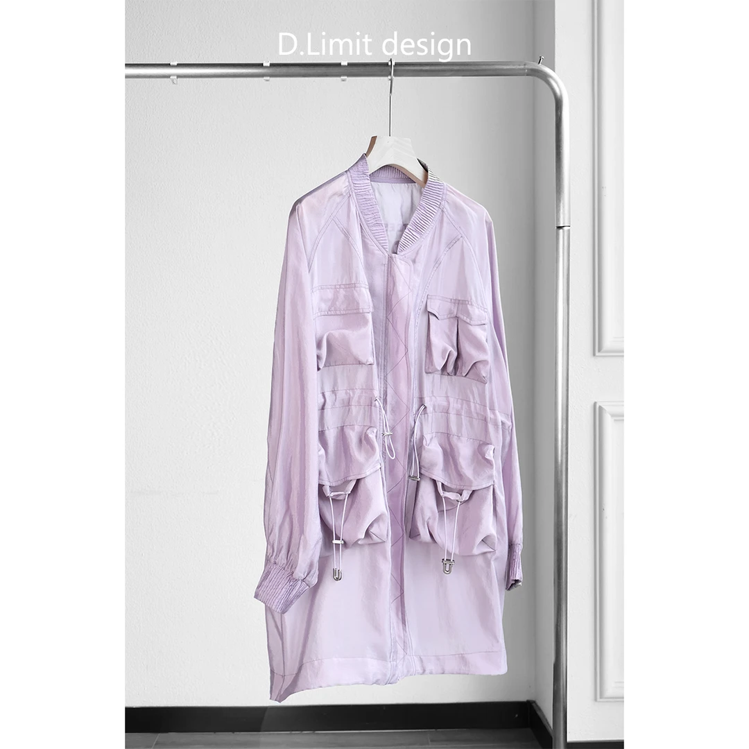 【送帽子】【D.Limit design】设计款紫色棒球服外套(7)