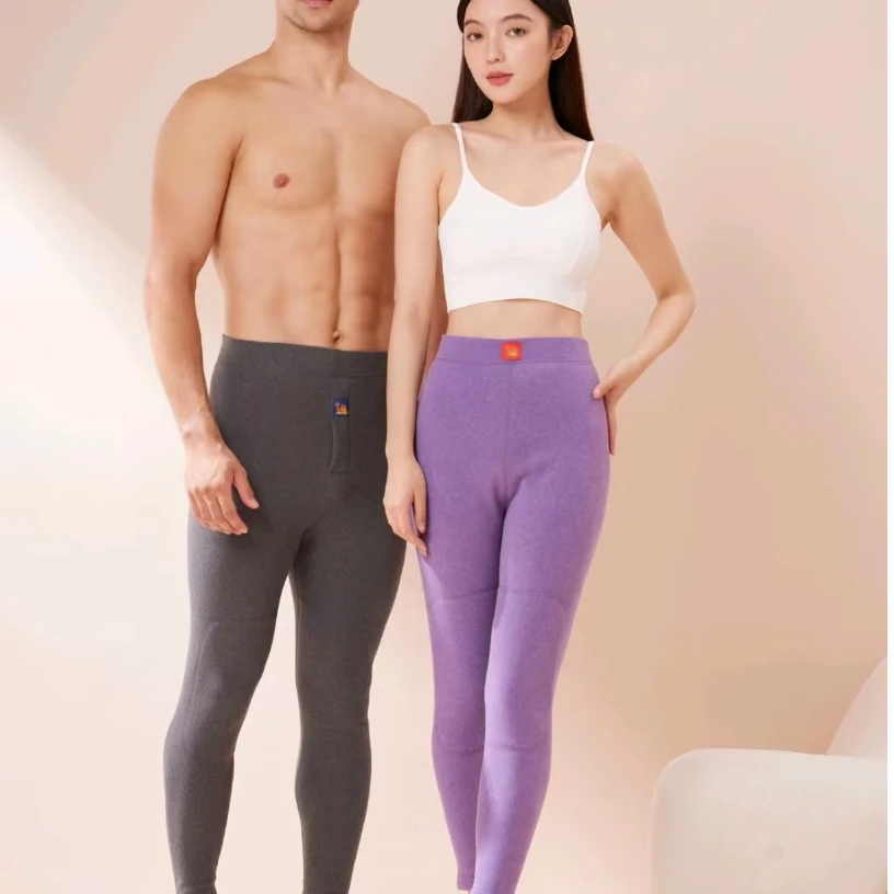 秋冬男女新款加厚保暖裤中腰情侣裤大码修身速暖内穿打底裤NS