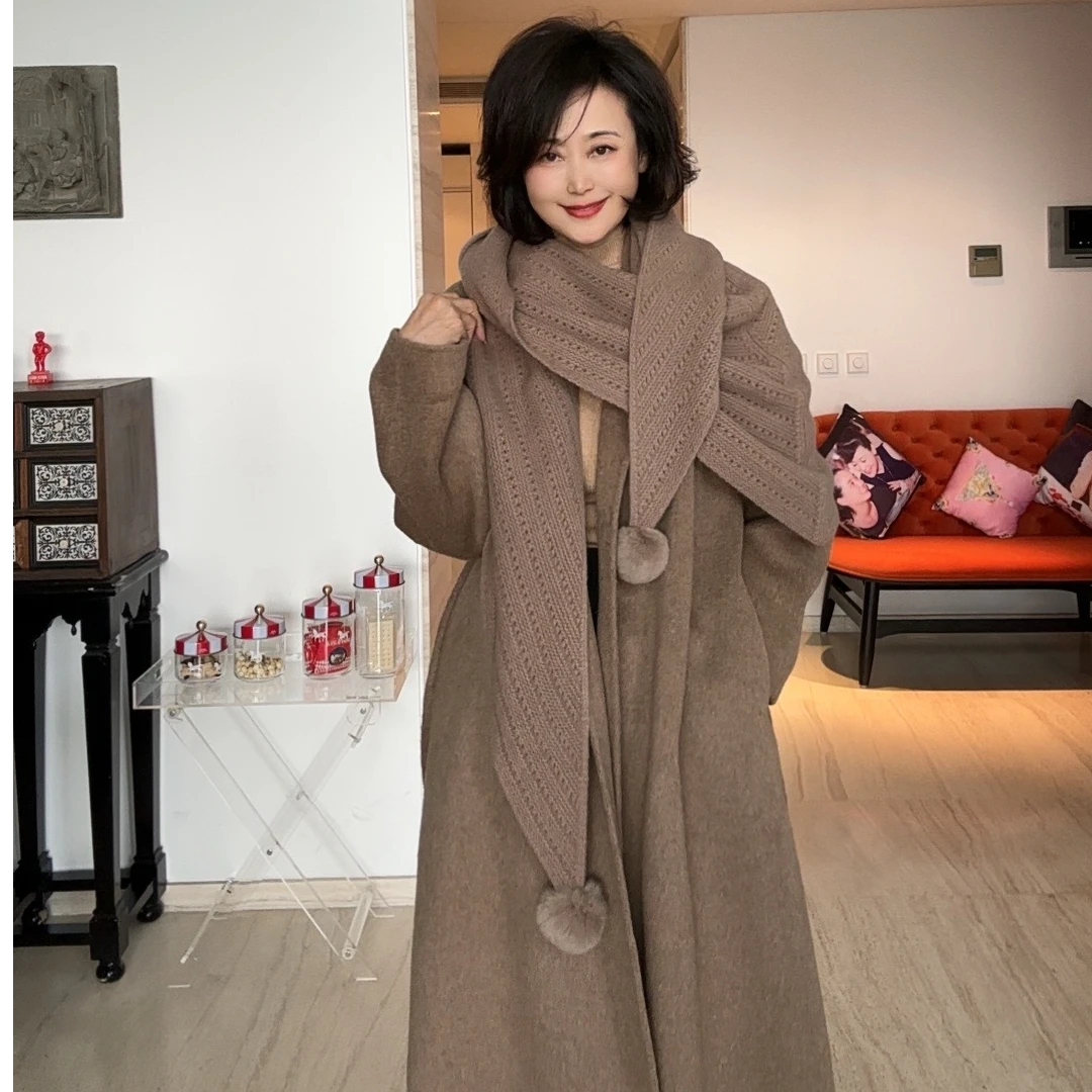 【维姐精选】TX 绒有余温 时尚百搭长款大衣
