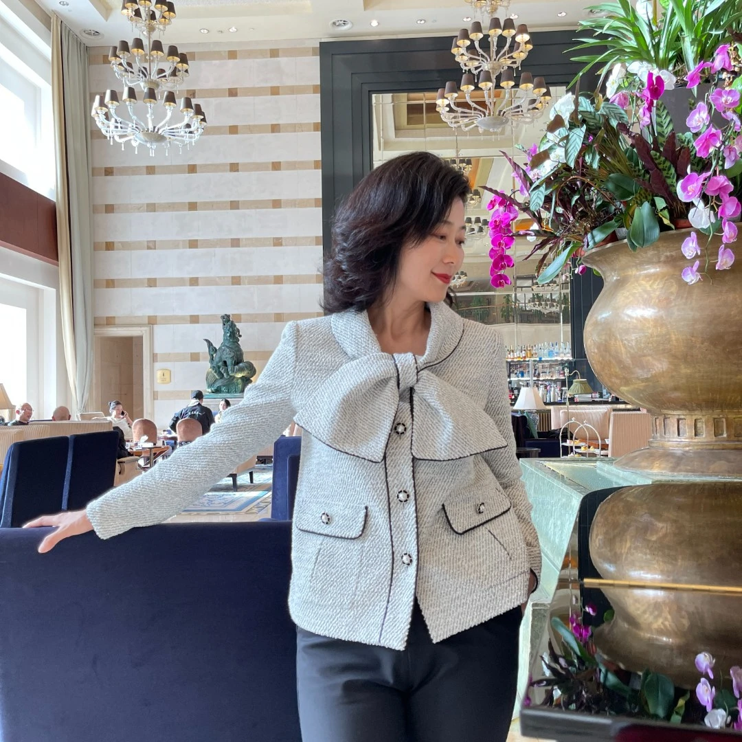 【维姐精选】CA温莎夫人日本进口面料重工蝴蝶结外套上衣COASS21006