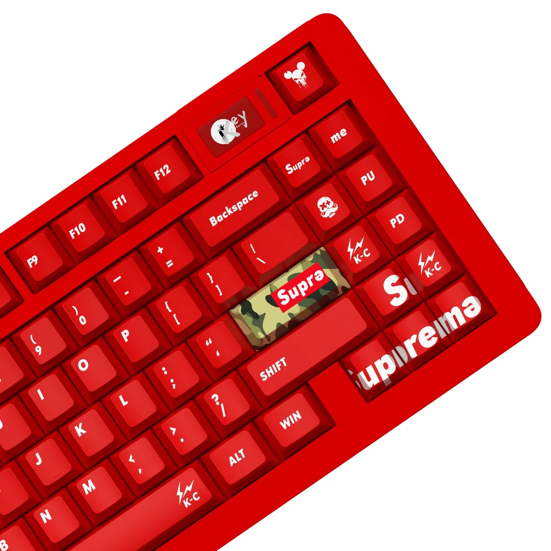 《ME》红色键帽原厂高度keycerberus工作室简约机械键盘帽创意键帽