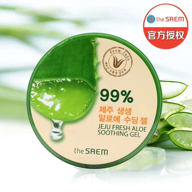 The Saem得鲜济州岛鲜鲜芦荟胶补水保湿舒缓全脸通用