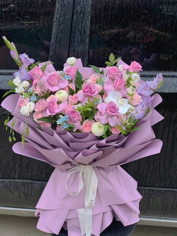 【一辈紫】紫色混搭花束