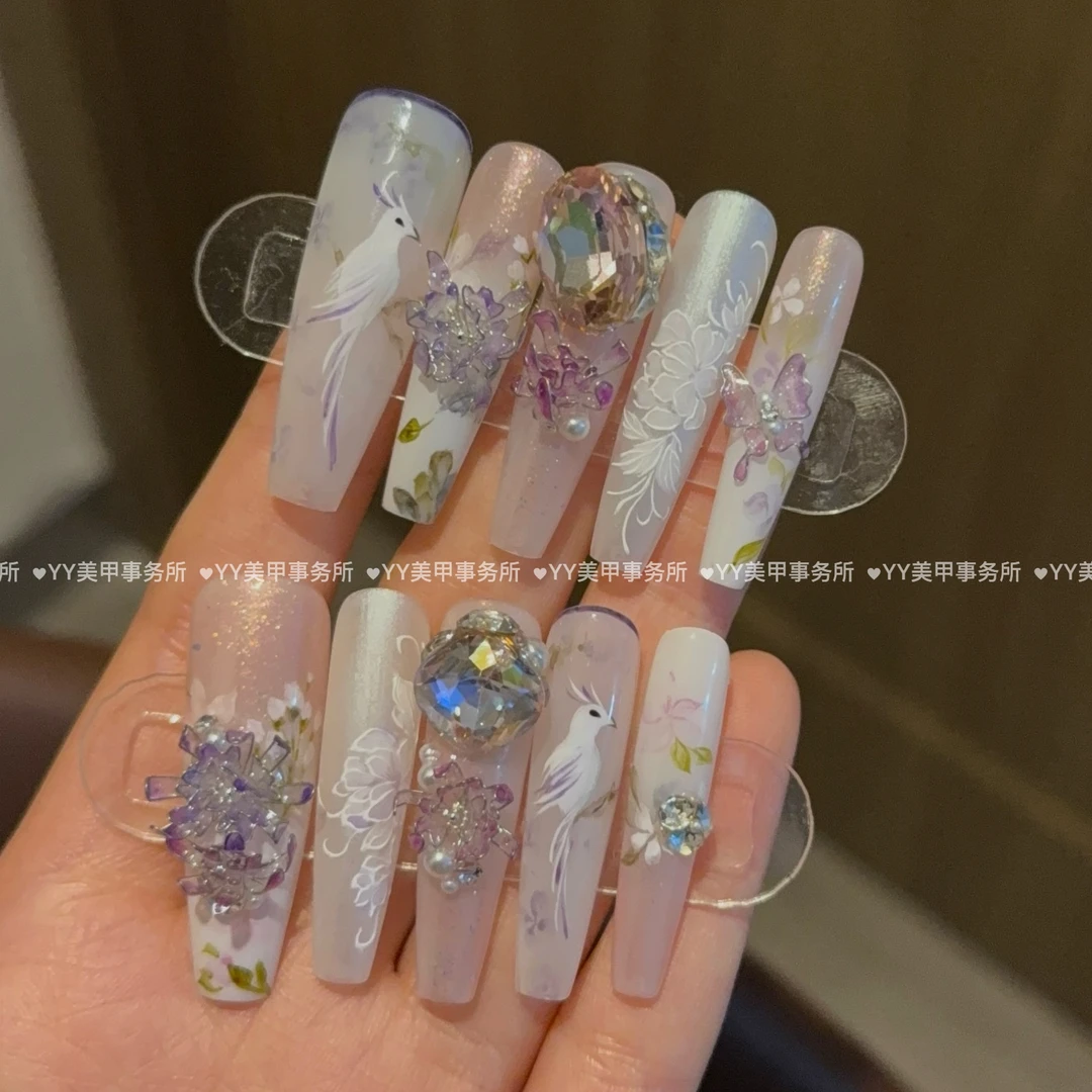 又逢春 03下单后联系客服改发货时间否则无法制作 手工掐丝穿戴甲