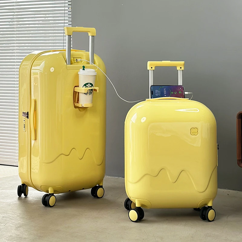 泡泡行李箱拉杆箱女小型轻便登机箱学生密码箱旅行箱皮箱子儿童