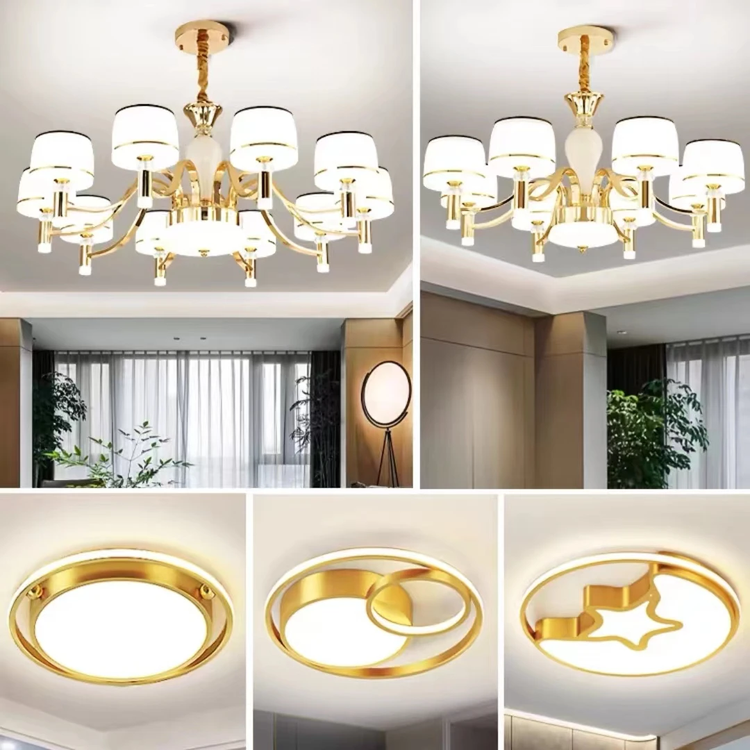 现代轻奢吊灯客厅灯高端简约家用餐厅灯具2024新款大厅主灯