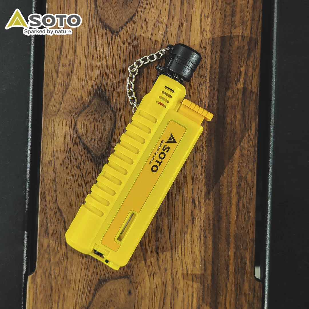 【黄色限量款】SOTO小巧伸缩点火器户外防风打火机露营点气灯打火机