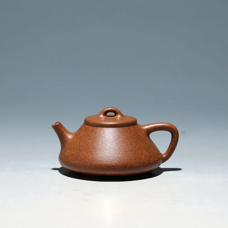 明理茶艺宜兴紫砂壶王春明全手工120cc降坡泥子冶石瓢茶壶