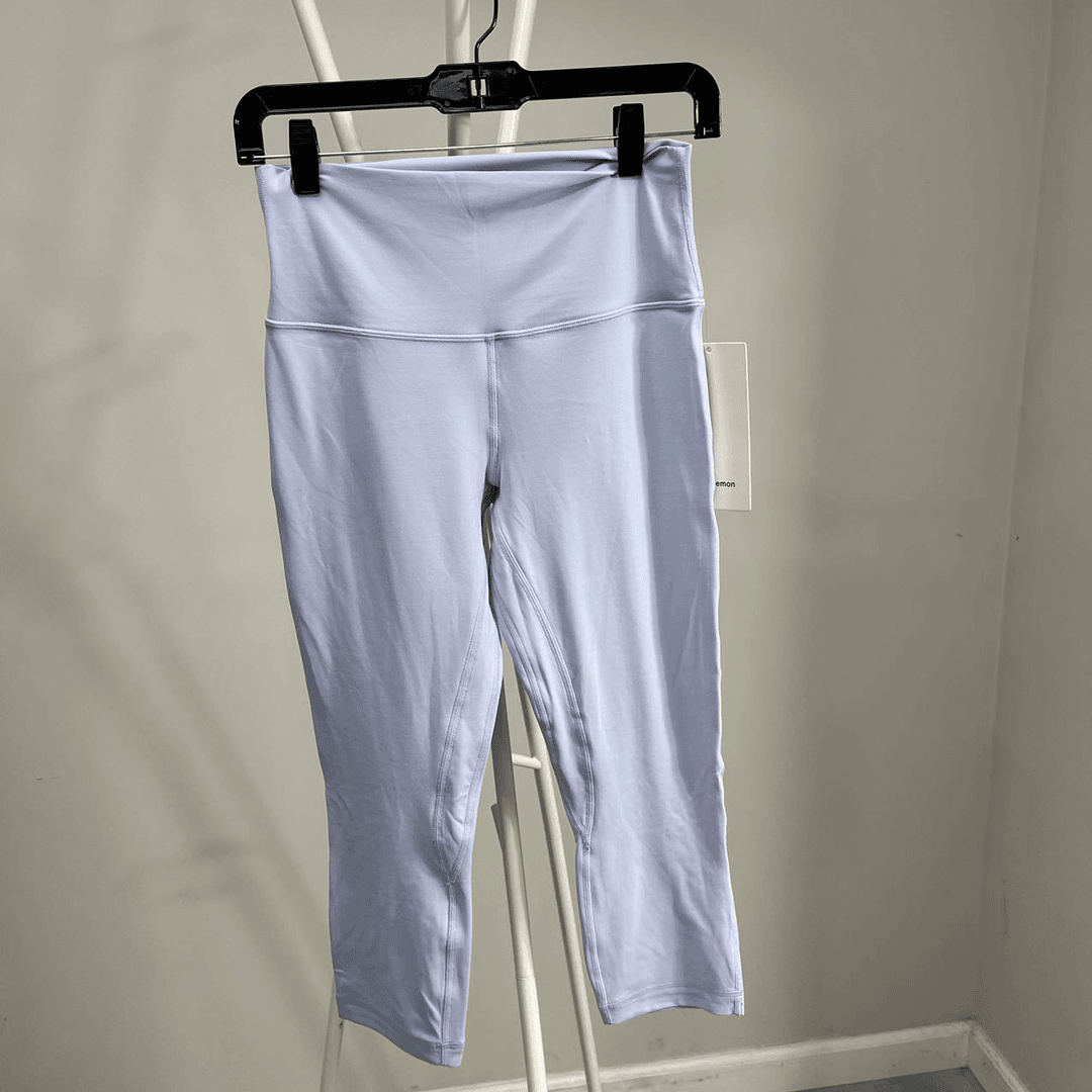 lululemon 淡蓝色瑜伽裤 Align HR Crop 21 LWGBGHS PSLB