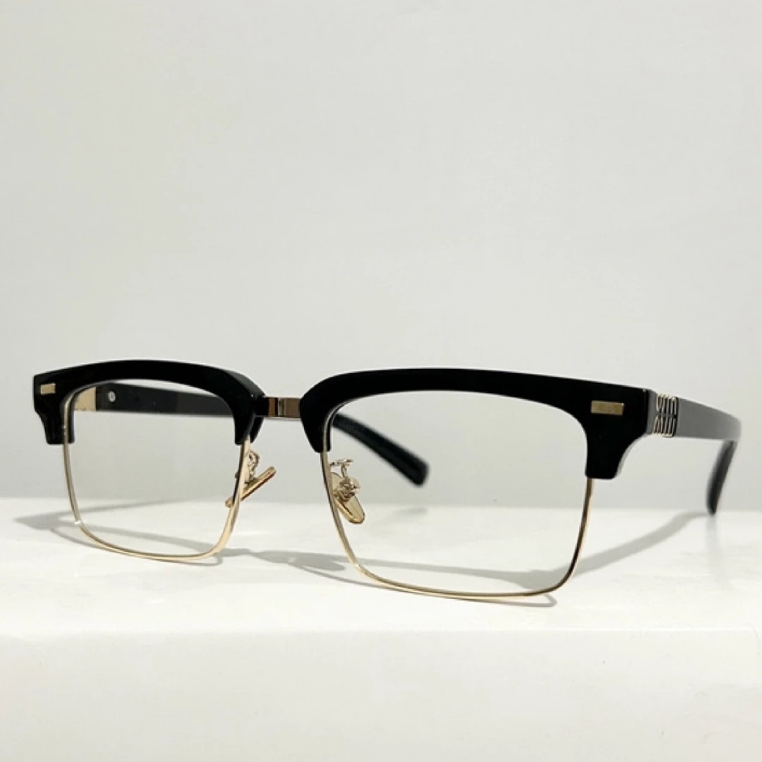 日系复古半框眼镜女款潮眉线框玳瑁欧美风平光镜素颜神器近视镜男