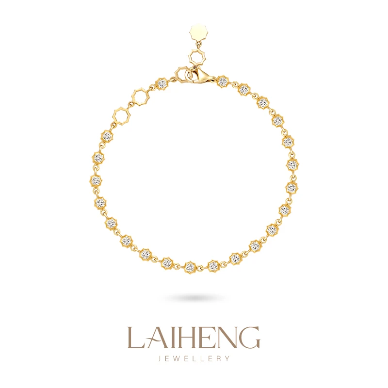 18K金 【银河】钻石手链 240622-17