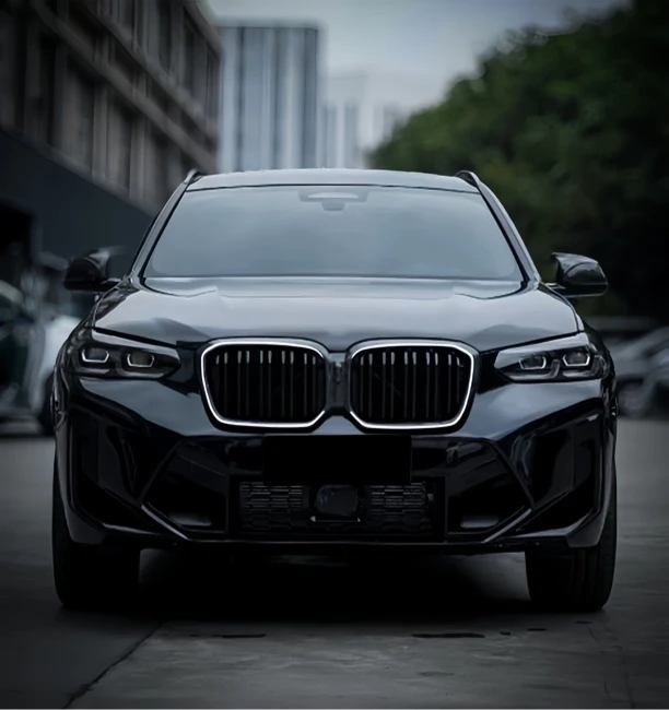 新款X3发光中网3系5系格栅改装满天星耀夜中网黑色