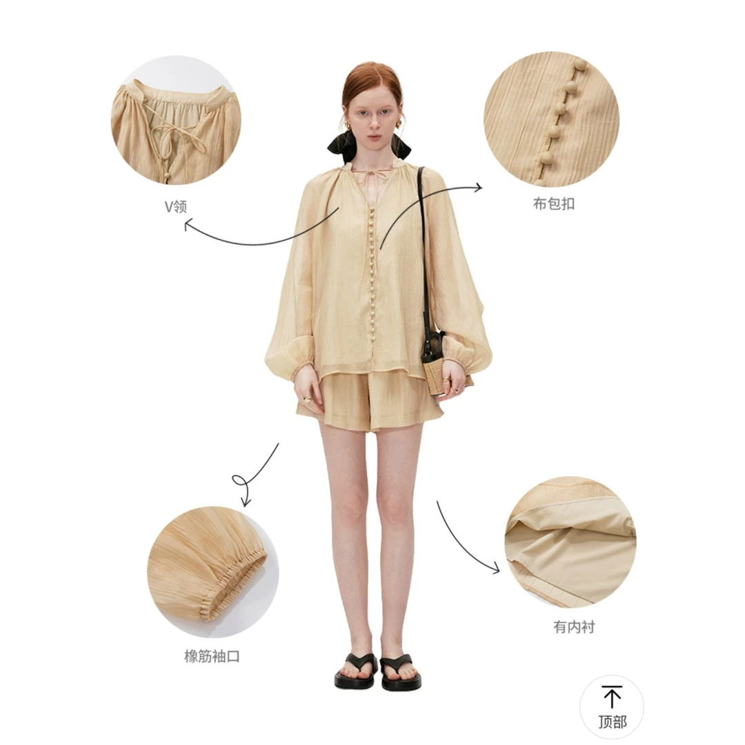 夏季薄款短裤防晒套装高品质清凉透气休闲装