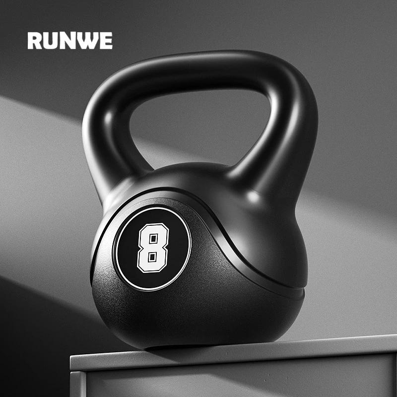朗威壶铃男士健身家用女士专业练臀练手臂深蹲提壶哑铃4kg-8kg