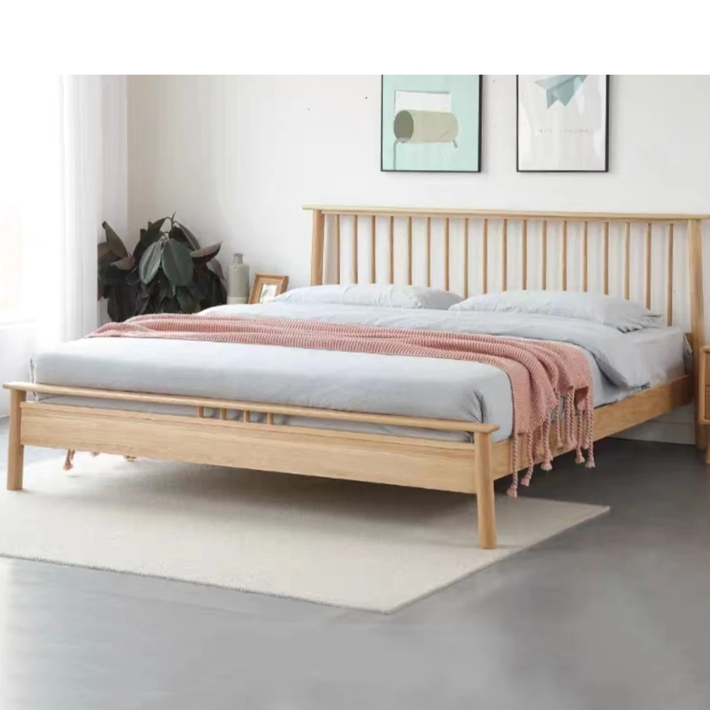 纳斯木语北欧实木床卧室现代温莎床家用简约1.5米1.8米日式小户型