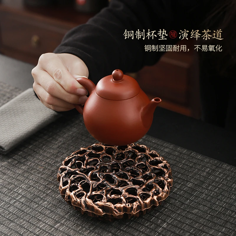酌享创意壶承干泡台手工养壶托盘茶道茶具工具零配件干泡茶盘壶垫