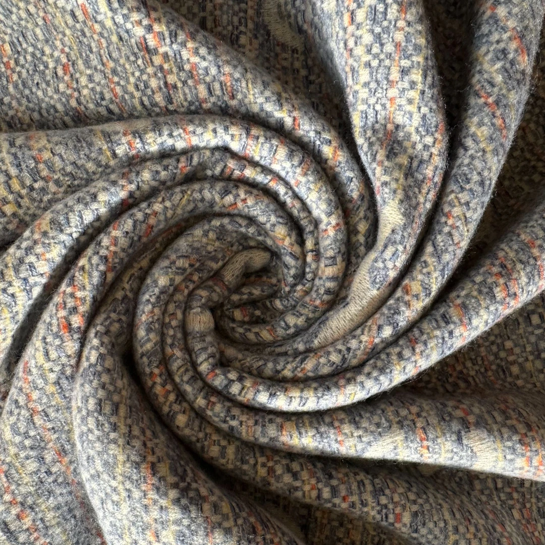 C831羊绒真丝70*180秋冬长巾轻奢气质百搭时尚复古围巾披肩丝巾女