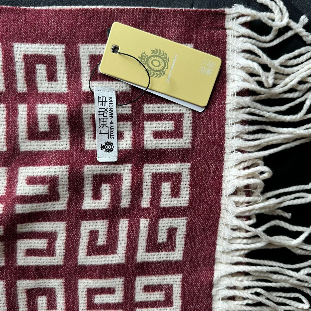 C825羊绒真丝70*180秋冬长巾轻奢气质百搭时尚复古围巾披肩丝巾