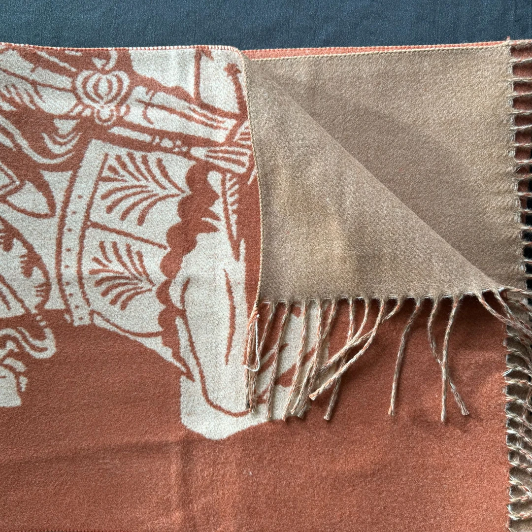 C819羊绒70*180秋冬长巾轻奢气质百搭时尚复古围巾披肩丝巾女