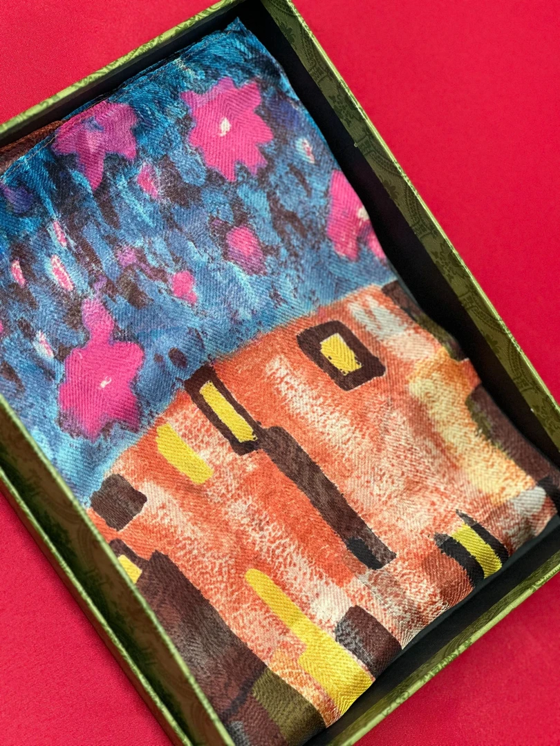 C158【甜心色彩】140*140优柔纱长巾气质百搭时尚复古围巾披肩丝巾