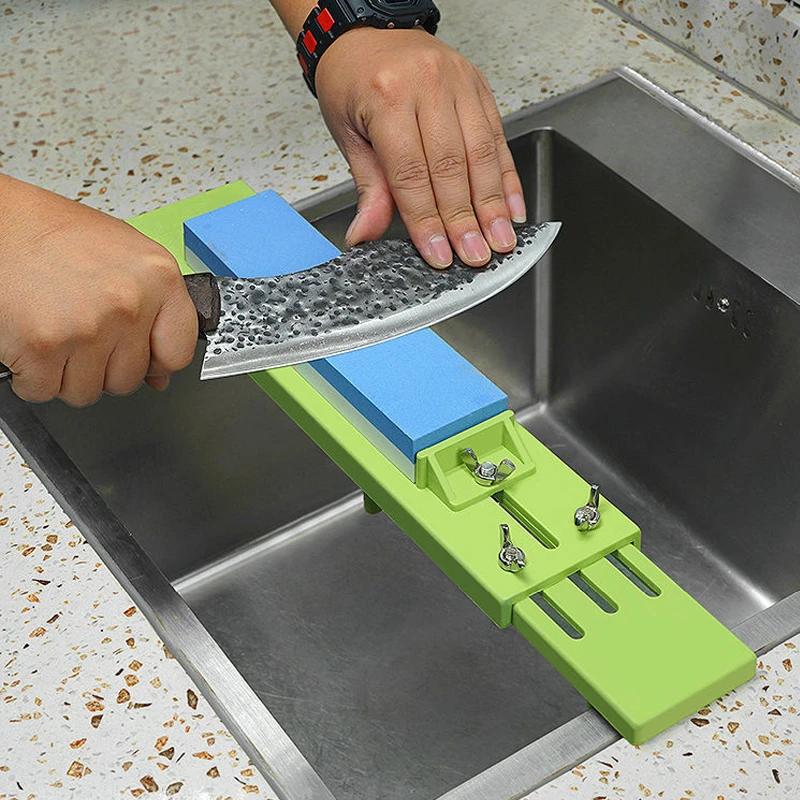 【省钱风厨具】水槽磨刀架可伸缩加厚防滑家用磨刀石固定架