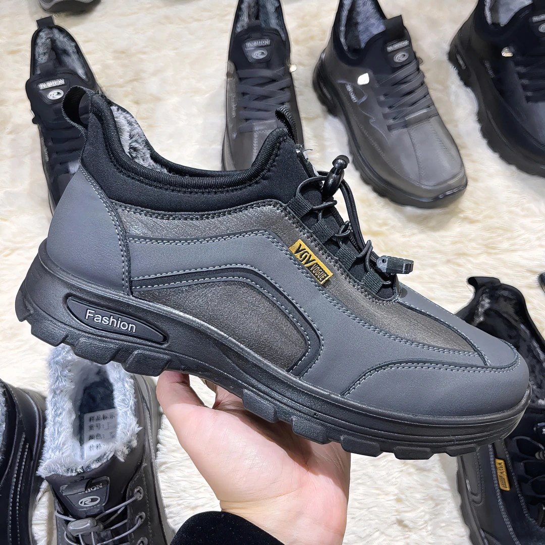 保暖加绒加厚休闲软底防滑轻便舒适2024新款男士棉鞋