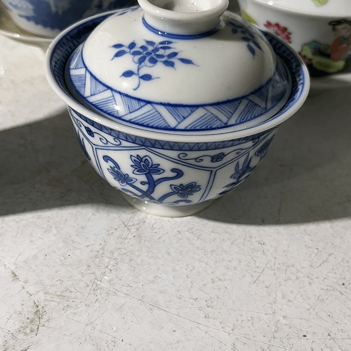 杯康****正景德镇青花在主人杯
